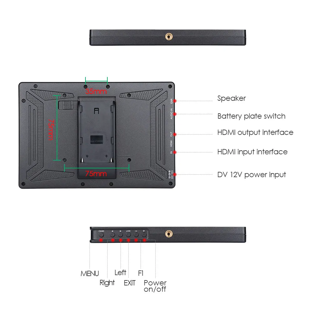  Eyoyo E7S 4k Camera Monitor DSLR Full HD 1920x1200p 7