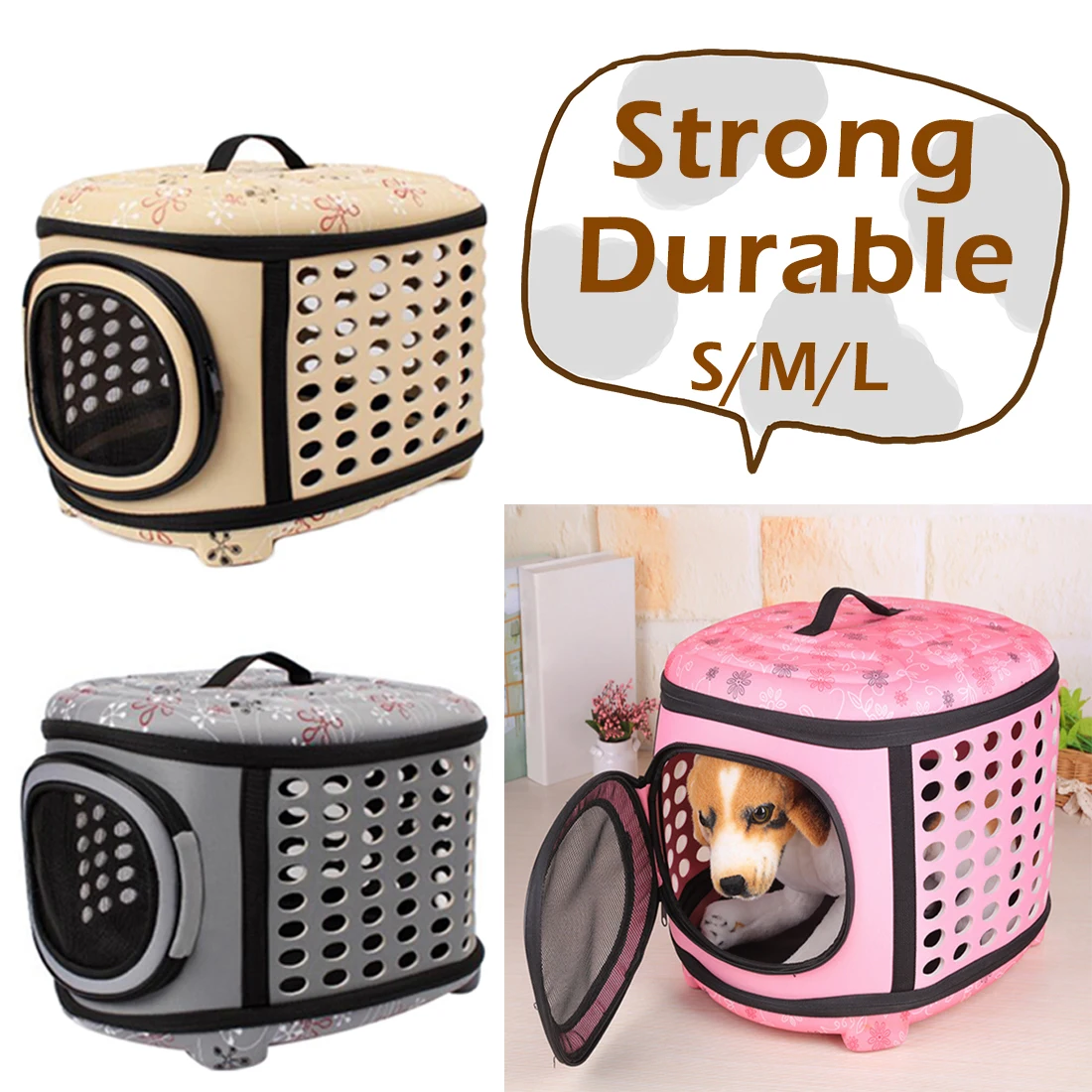 Мягкая EVA Pet Carrier щенок собака кошка складной Открытый Дорожная сумка для маленьких домашних животных собачья переноска