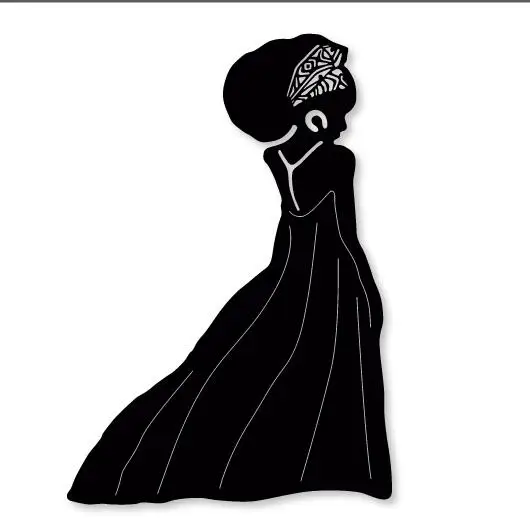 

Hemere African girl Frame Metal Cutting Dies Stencil 2019 New For DIY Scrapbooking Greeting Card Embossing Craft Die Template