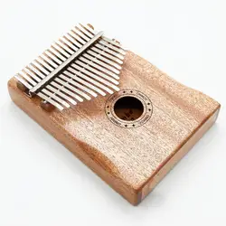 Alta Qualidade Chave 17 Kalimba Mbira Calimba Africano Mogno macico Instrumento Piano de Polegar Dedo Saco Presente Novo