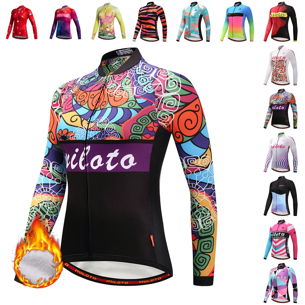 MILOTO maillot de manga para ciclismo, ropa cálida de invierno para bicicleta, mtb, gran oferta|Maillot ciclismo| - AliExpress