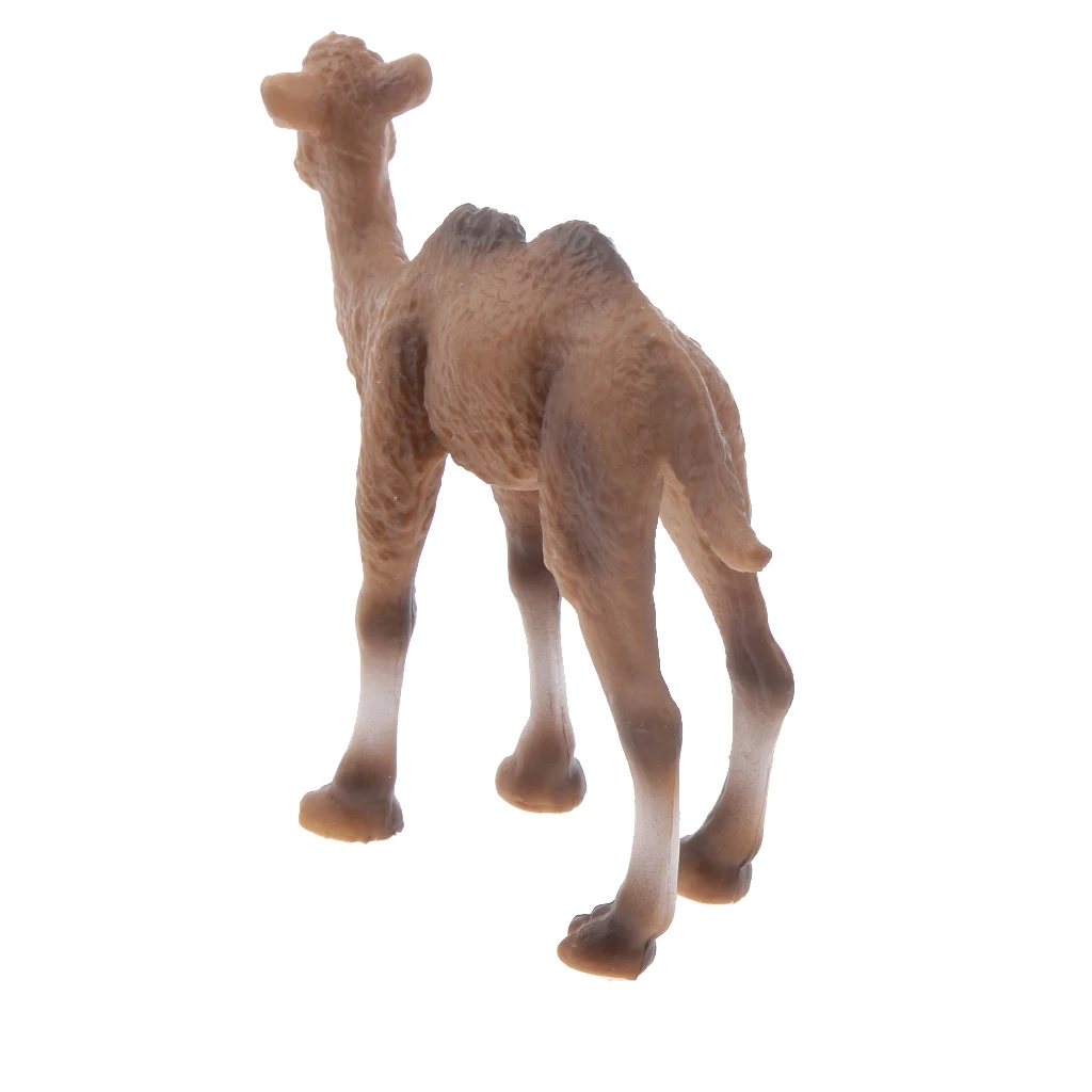 2 Pieces Realistic Animal Camel Alpaca Model Action Figures Playset Kids Toys