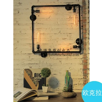 

Water pipes light source set produced 73 pipe industry loft retro coffee bar Home Furnishing creative decorative wall lamp SG34