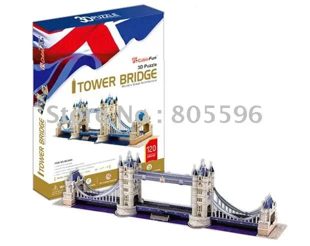 

Educational Building toy,3D DIY Models,Home Adornment, Puzzle Toy,Paper model,Papercraft,THE TOWER BRIDGE