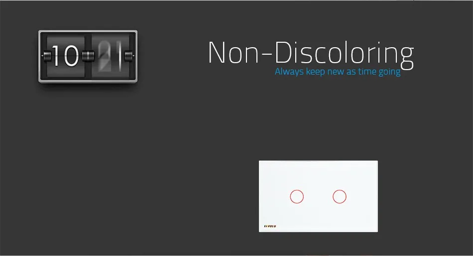 LIVOLO настенный выключатель, 2-ная 2-полосная, белый Стекло Панель, стандарт США/AU Сенсорный экран светильник переключатель VL-C302S-81 с Светодиодный индикатор