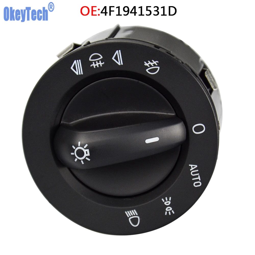 

OkeyTech Car Headlight Fog Light Switch Repair Kit Replace 4F1941531D For Audi A6L 4B C5 C6 4F1941 531D Free Shipping