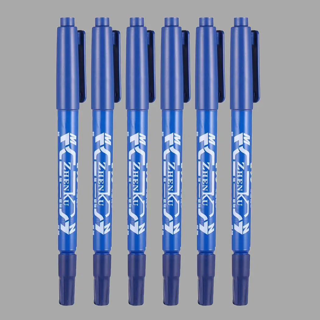 

Double Ended Tattoo Skin Marking Pen Home Tip Piercing Oily Marker Pen Big Oil Multi Function Smooth writing waterproof Mark Pen