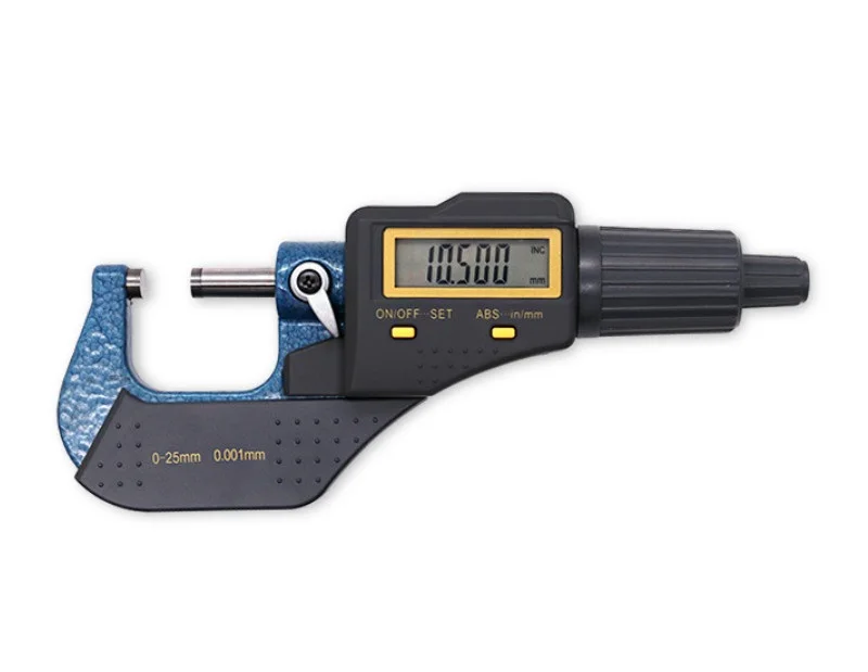 

0.001mm Precision Outside Micrometer 0-25mm Digital Micrometer Caliper Gauge Meter Helix Micrometer Carbide Tip Measuring Tool