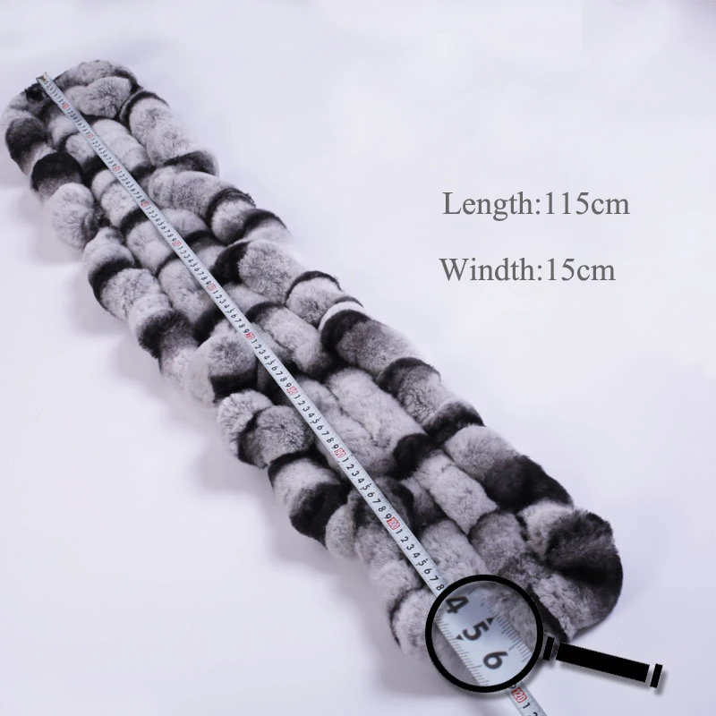 Luxury Real Fur Scarf Winter Natural Rex Rabbit Fur Scarves High Quality Thick Warm Collar Factory Direct (19)