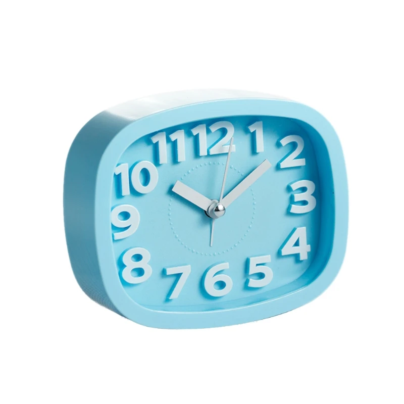 

Mini Mute Alarm Clocks Battery Bedside Desk Table Home Decor Kid Gifts Portable
