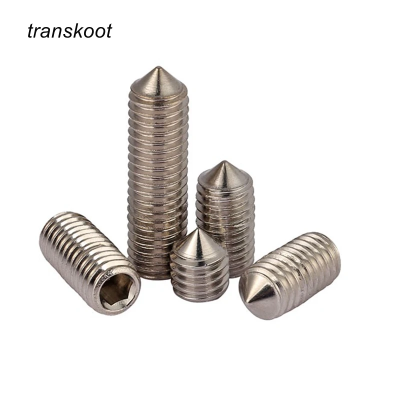 M3//M4//M5//M6 Brass Socket Set Screws Cup Point Grub Screws Tighten Screws