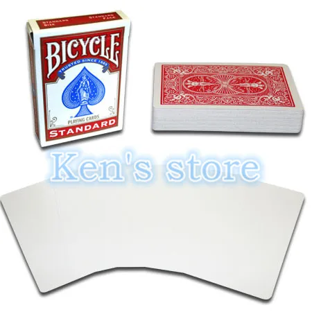 1 Deck Bicycle Blank Face Red/Blue Back Playing Cards Gaff Magic Cards Special Props Close Up Stage Magic Tricks for Magician 1 Deck Bicycle Blank Face Red/Blue Back Playing Cards Gaff Magic Cards Special Props Close Up Stage Magic Tricks for Magician
