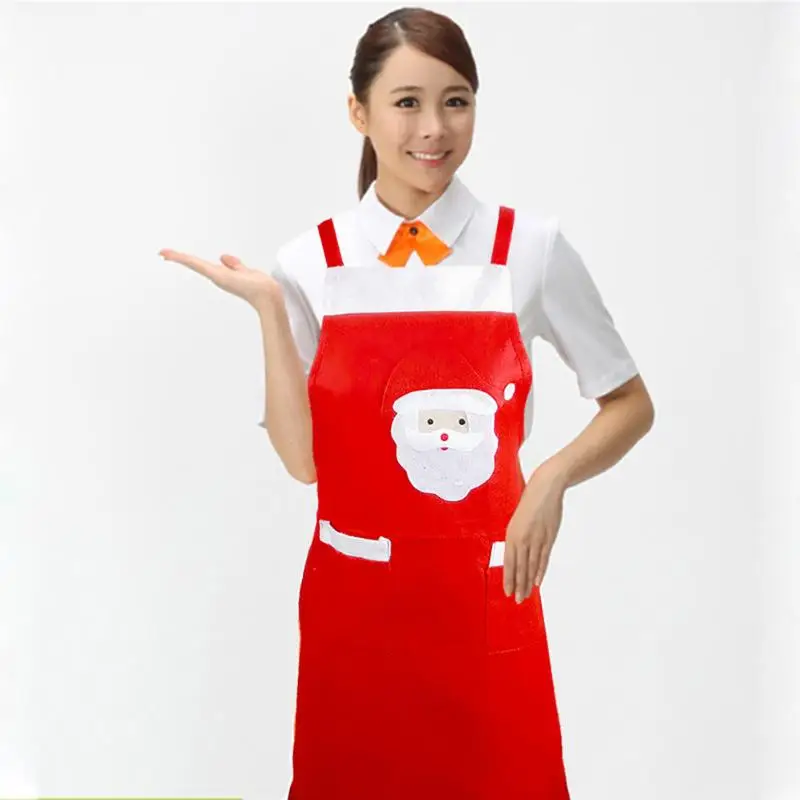 Christmas Apron Home Christmas Theme Decoration Cute Funny Santa