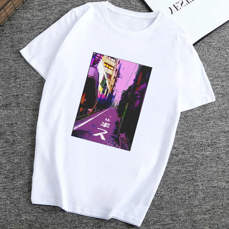 

Vaporwave japan Tshirt Women Cotton Short Sleeve Casual Fashion Harajuku Streetwear vintage High Quality Funny T Shirts