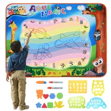 Игрушки для рисования 100*70 см детская живопись каракули игровой коврик водный коврик для рисования обучающая игрушка подарок для детей