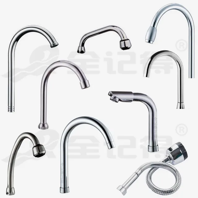 Brass kitchen faucet pipe Faucet tube Spout elbow Outlet Pipe Fittings