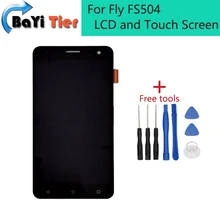 For Fly FS504 LCD and Touch Screen Assembly Repair Parts for Fly FS504 lcd screen digitizer Free shipping+Tracking number