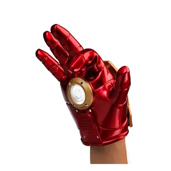 

21CM Avengers Cosplay Iron Man Right Hand Gloves with Light Figurine Dolls Toys PVC Action Figure Collection Model Toy H788
