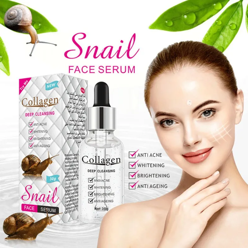 Professional Snails Collagen Face Serum Essence Moisturizing Anti