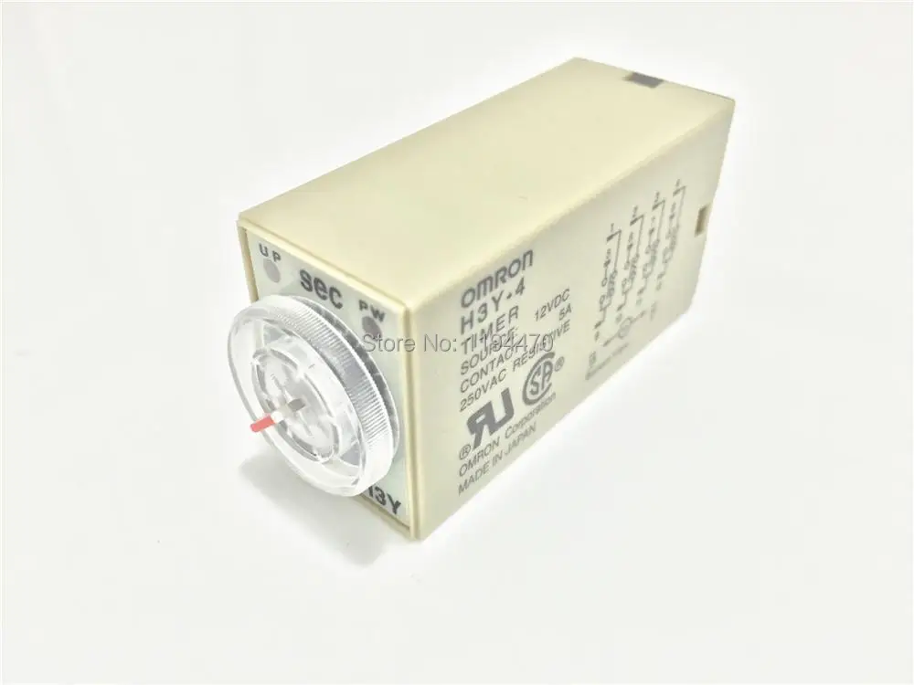 

10pcs/Lot H3Y-4 DC 24V 5S Power On Delay Timer Time Relay 24VDC 5sec 0-5 second 4PDT 14 Pins