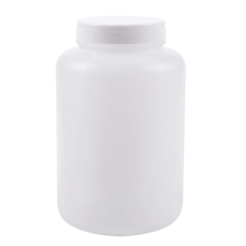 2000 мл белая пластиковая градуированная лабораторная бутылка для хранения химической емкости