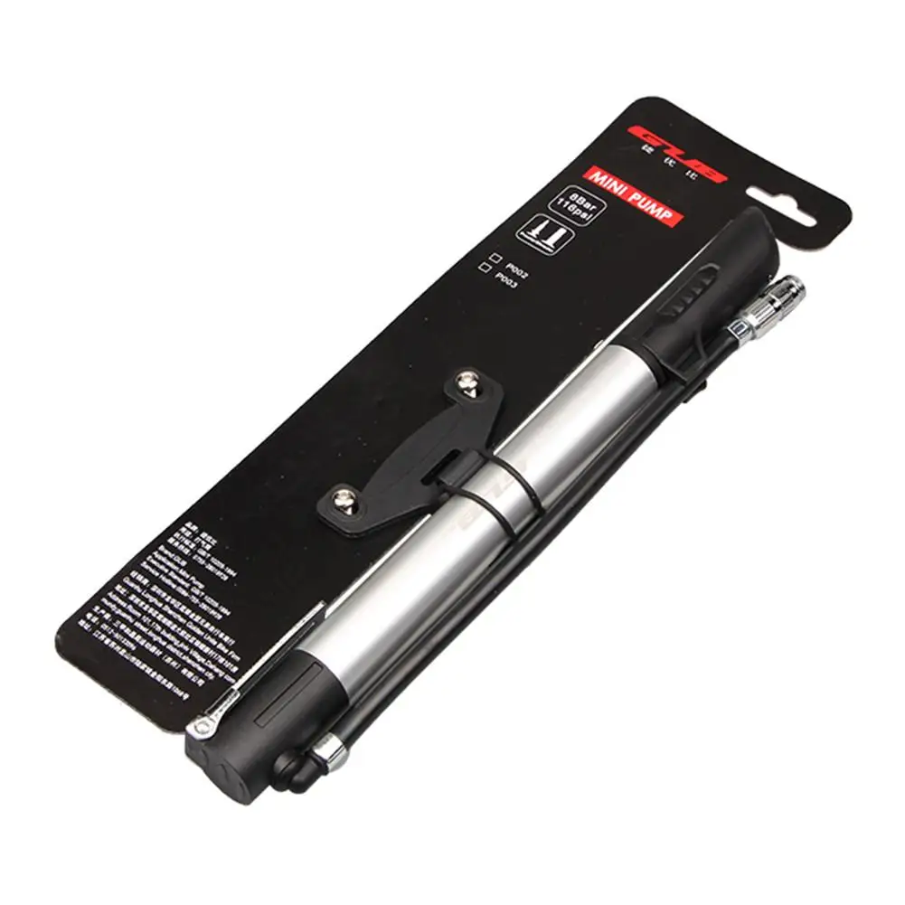 Portable Aluminum Alloy Cycling Pump With Pressure Gauge Tire Inflator