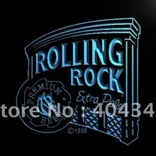 LE019-катящийся камень пивной бар Пивной клуб светодиодный неоновый свет знак