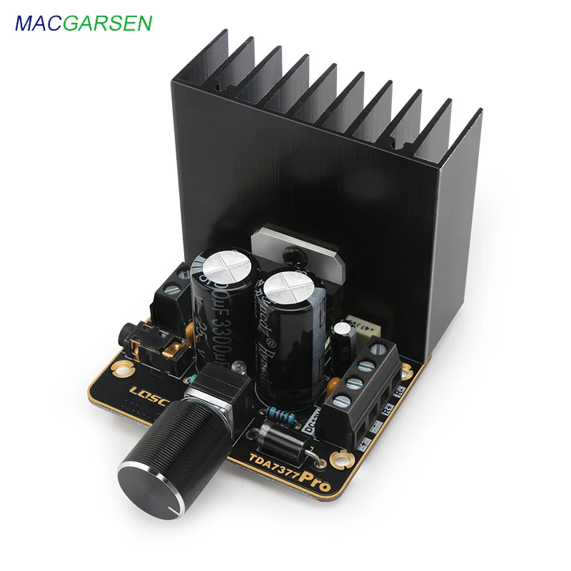 

MACGARSEN TDA7377 Amplifier Board 2.0 30W*2 Audio Sound Stereo Amplifiers for Speaker 12V DIY Mini Class AB Amp Module with Case