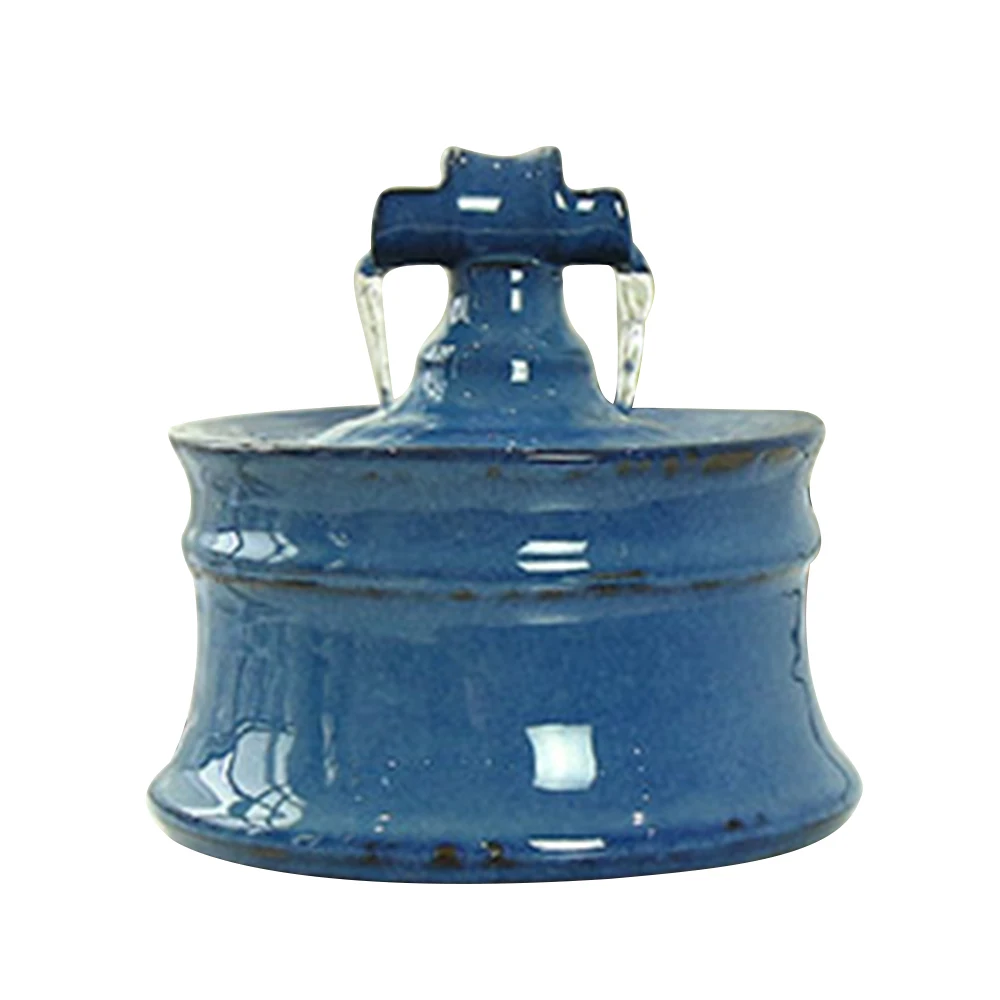 Blue 1.6L Automatic Dog Cat Pet Drinking Feeder Bowl Fountain Dispenser USB 18*18 cm Pet Water Fountain - Цвет: Blue