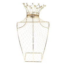 Металлический Настольный держатель для хранения ювелирных изделий, витрина(золото