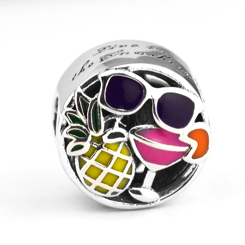 

CKK Bead Summer Fun Silver Charm Original 100% 925 Sterling Silver Fits Pandora Charms Bracelet Europe Beads for Jewelry Making