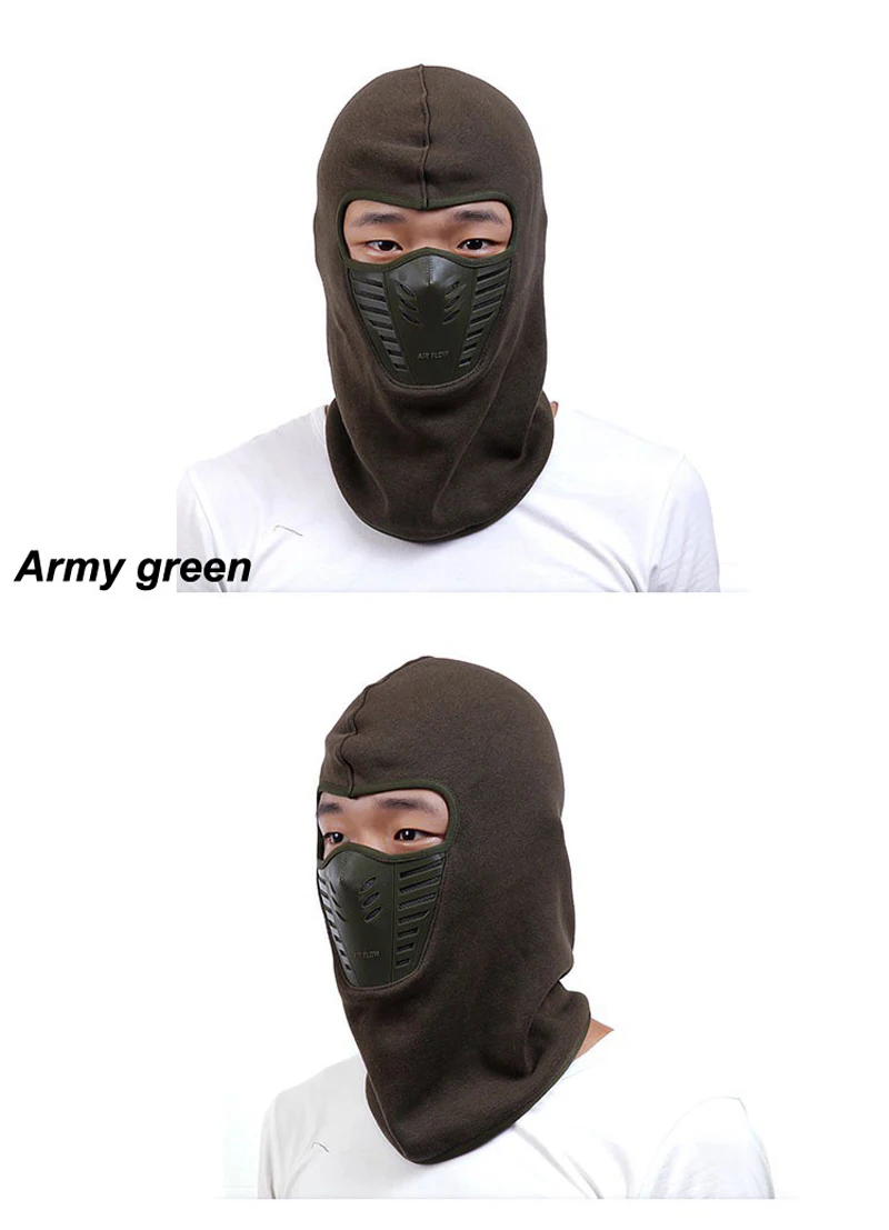 Furyracing зимняя теплая мотоциклетная маска для лица мотоциклетная Балаклава с капюшоном велосипедная маска в масках Лыжная армейская маска на все лицо