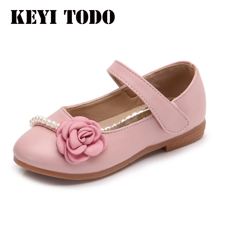 Girls Bow Princess Shoes Baby Girls Party Dress Kid Spring Flat Heels Shoes