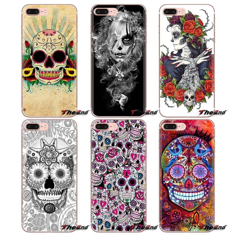 

Soft Transparent Shell Case Mexican Sugar Skull For Xiaomi Mi3 Samsung A10 A30 A40 A50 A60 A70 Galaxy S2 Note 2 Grand Core Prime