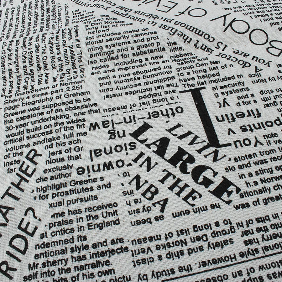 1 м* 1,5 м обивка Хлопок Лен Смешанная Ткань газета печать Домашняя Декоративная скатерть занавеска