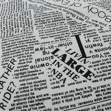 1 м* 1,5 м обивка Хлопок Лен Смешанная Ткань газета печать Домашняя Декоративная скатерть занавеска