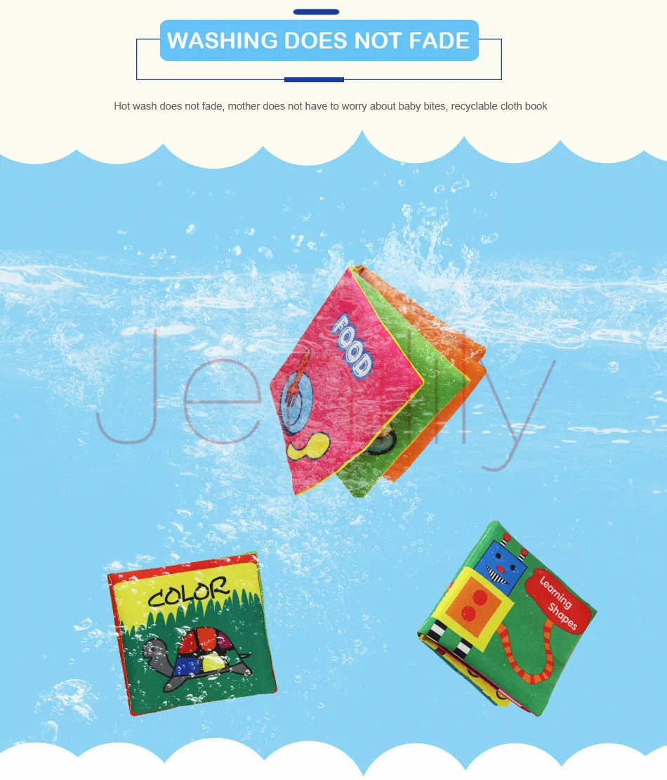 Livros de Pano Livro do Bebê Desenvolvimento da Inteligência Chocalho do Bebê Brinquedos para as Crianças Livros Infantis Macio Infantil Brinquedos Educativos 6 Pçs - Set 7 Pano Macio Livro Do Bebê Desenvolvimento da
