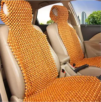 

Universal Car Seat Cushion Pad Natural Camphor Wood Massage Comfortable Car Seat Cover Summer Use Interior Accessories