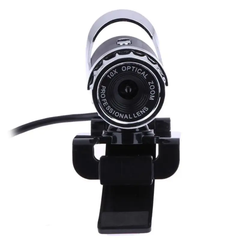 Веб-Настольный ПК веб-камера USB камера высокой четкости веб-камера 360 градусов микрофон клип-на для Skype компьютер ПК ноутбук камера