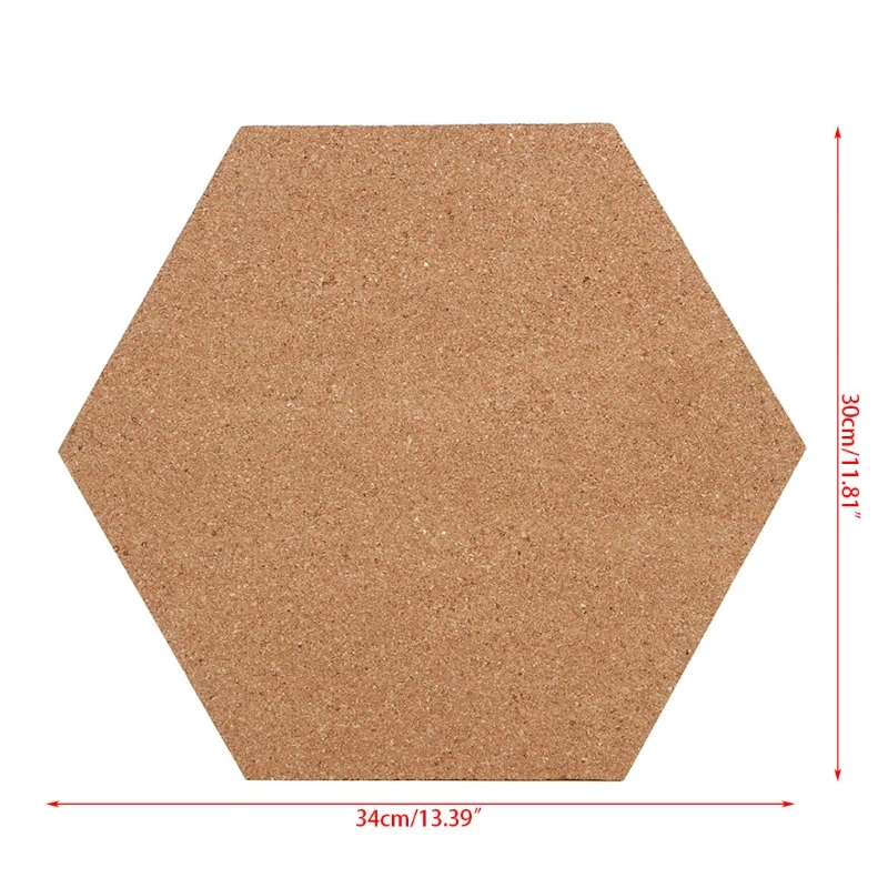 

OOTDTY High Quality Cork Message Board Hexagon Cork Board With Adhesive Backing Bulletin Board Message Board For Office