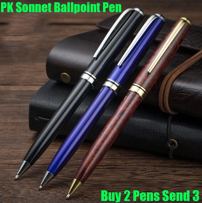 

Free Shipping Hero Brand Sonnet Ballpoint Pen Full Metal Business Writing Pen School Students Pen Buy 2 Pens Send Gift