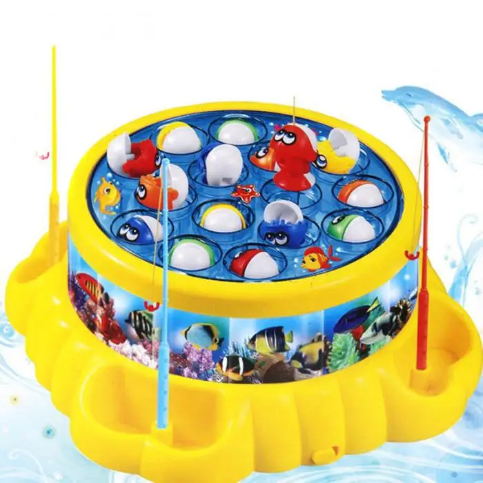Детская Доска для рыбалки игрушка игра рыба Электрический магнитный, обучающий вращающийся YJS Прямая поставка