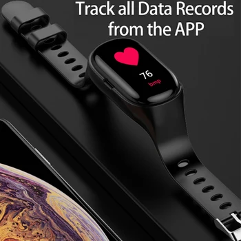 

Smart Band For Women Men With Bluetooth Headphone Smart Wristband Blood Pressure Heart Rate Test Sport Remote Camera SmartWatch