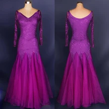 Настройка высокого качества для взрослых бальное фокстрот быстрый шаг Танго современное Танго вальс-конкурс танцевальный сценический танец платье