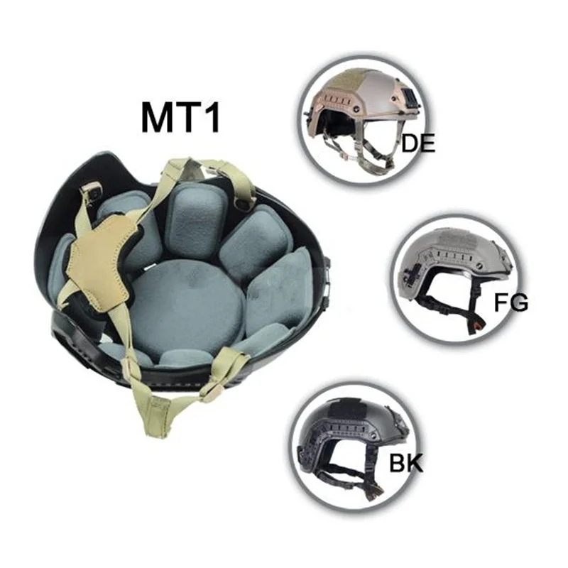

tactical maritime helmet series simple version net color BK/DE/FG sports helmet MT1