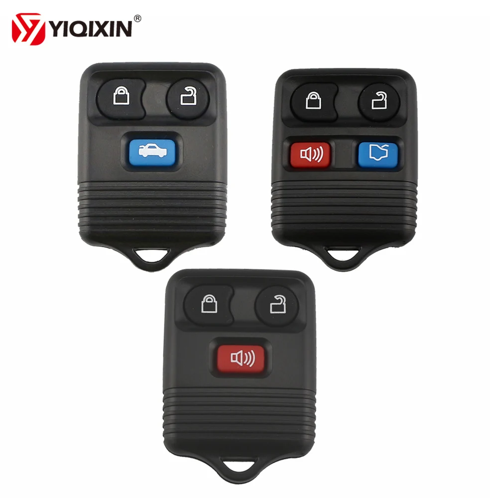 

YIQIXIN 3 4 Button Replacement Remote Control Key 315MHz/433Mhz For Ford Focus Complete Escape Mustang Thunderbird Lincoln Town