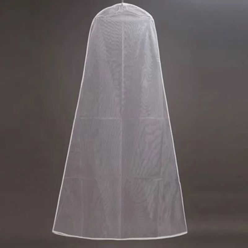 

Bridal Gown Wedding Dress Storage Bags Breathable Garment Dust Proof Cover White