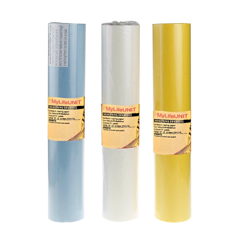 

Sketch Tracing Paper Roll Drawing Paper Watercolor Support Sewing A3 A4 Size Paper Artist Painting Supplies 12 x 50 Yards