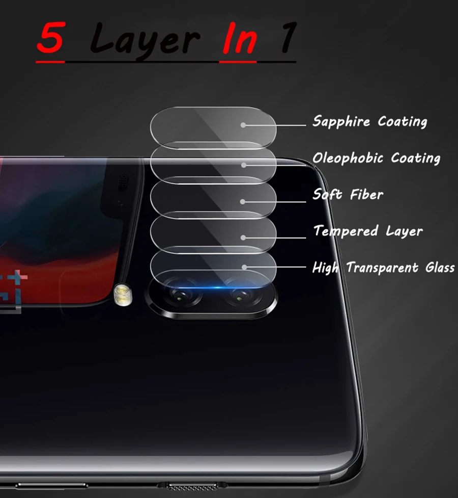 Закаленное стекло для объектива задней камеры OnePlus 7 Pro 6 6T Six A6000 5 5T 3 3T A3000