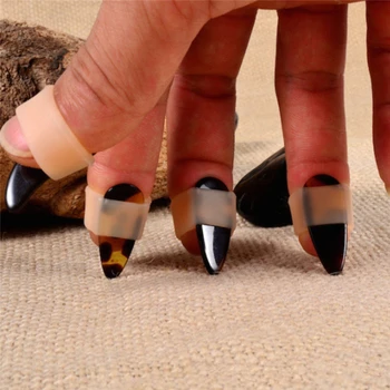 

New 4pcs Guzheng Nail Cover Set Guzheng Playing Nail Cover Ring Guzheng Practice Nail Protection Covers